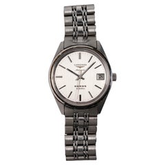 Longines Admiral Uhr aus Edelstahl, 1960-70er Jahre