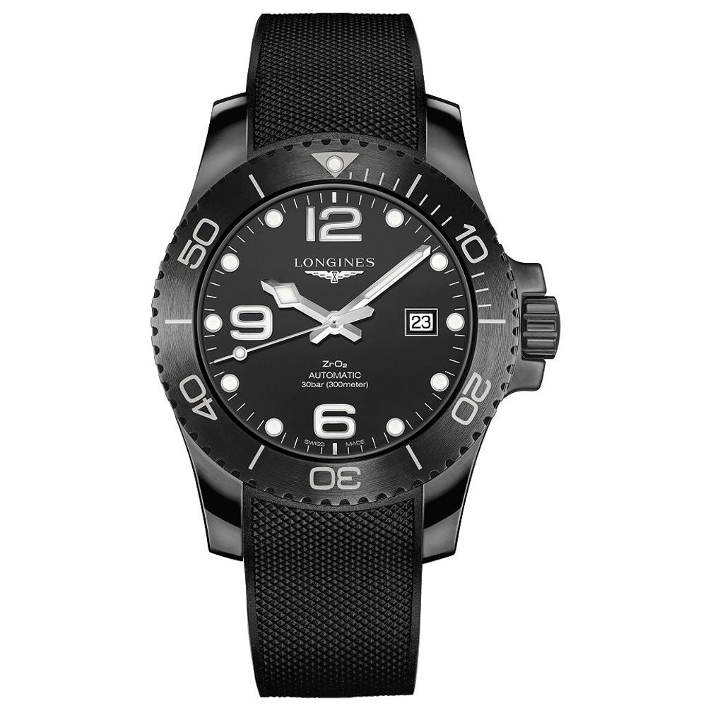 Longines All-Black Ceramic HydroConquest Automatic Men's Watch 37844569