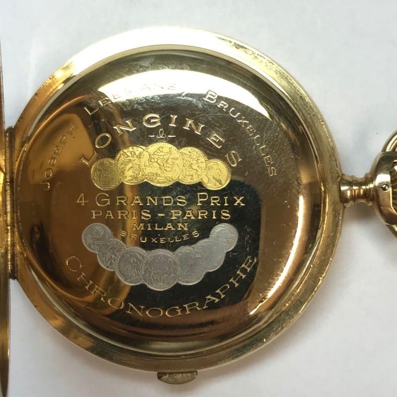 Longines Antique 18 Karat Yellow Gold Chronometer Pocket Watch, circa 1900 4