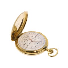 Longines Antique 18 Karat Yellow Gold Chronometer Pocket Watch, circa 1900