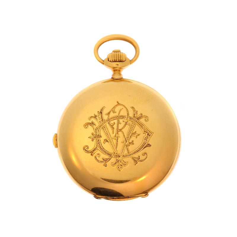 Women's or Men's Longines Antique 18 Karat Yellow Gold Chronometer Pocket Watch, circa 1900