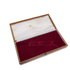 Longines Antique Watch Box, Black Leather, 20th Century, UK Origin