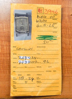 Longines Art Deco Watch circa 1940's Yellow Gold Filled