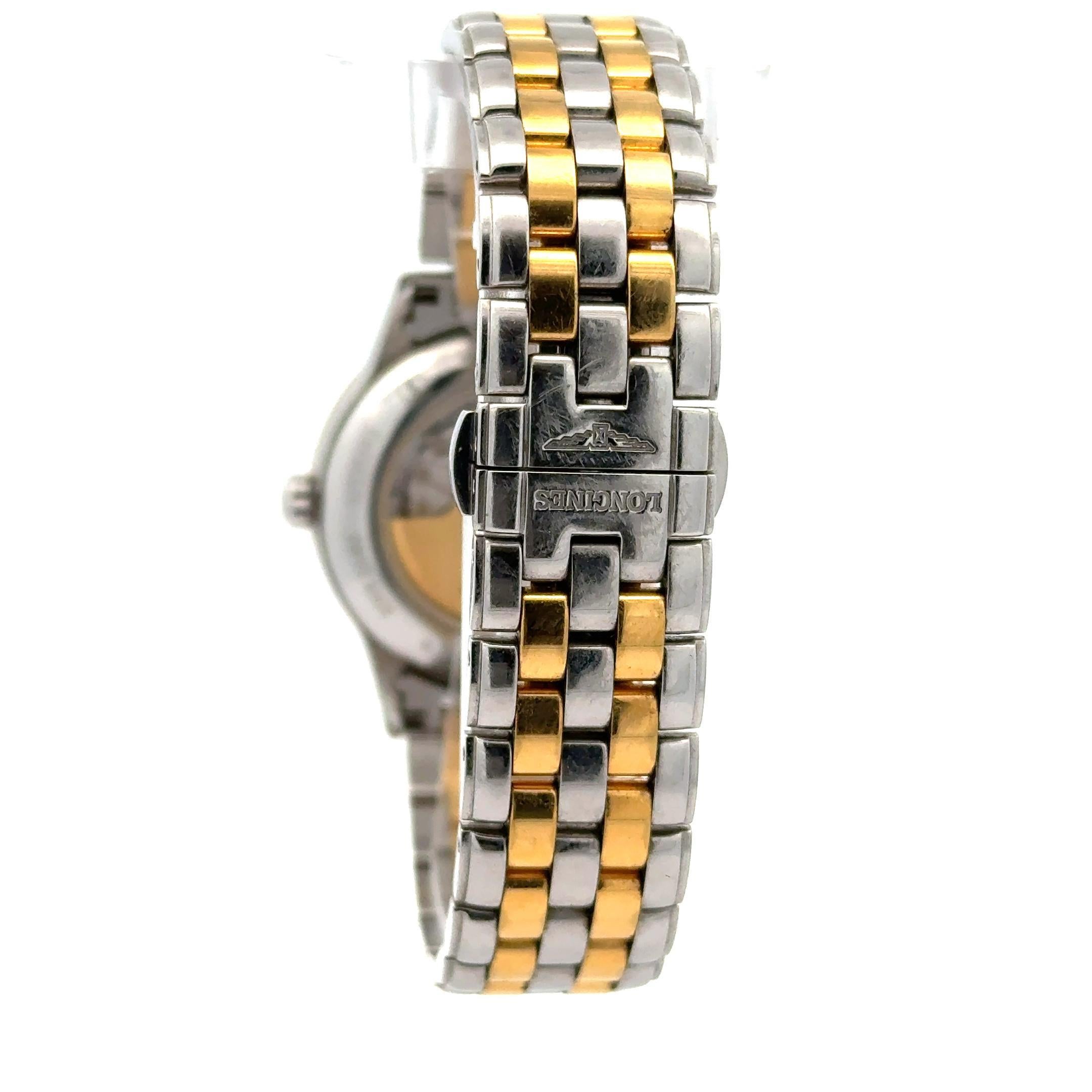 Reloj Longines Automático Flagship Índices Diamante Bicolor 26mm Señora Corte redondo en venta