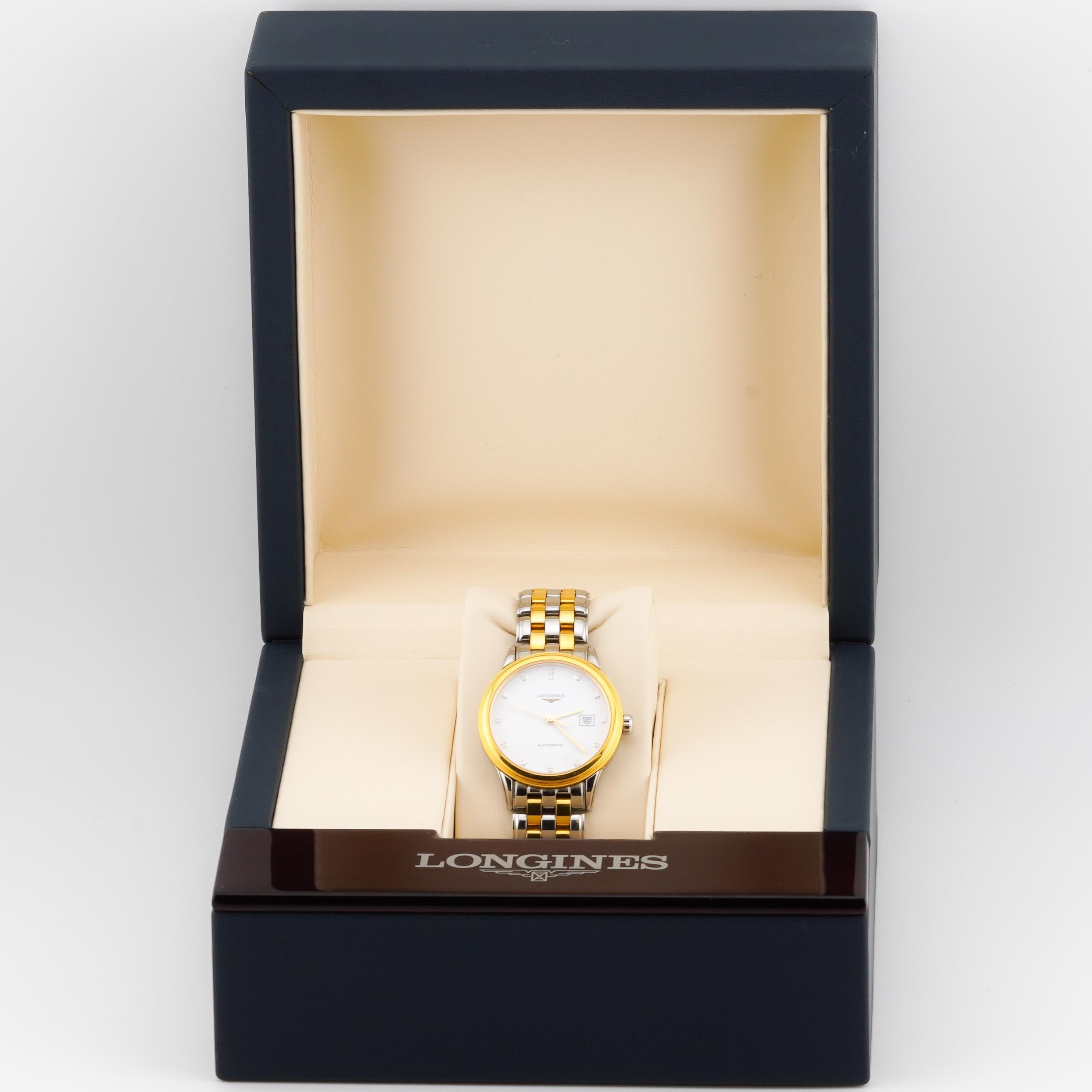 Reloj Longines Automático Flagship Índices Diamante Bicolor 26mm Señora en venta 2