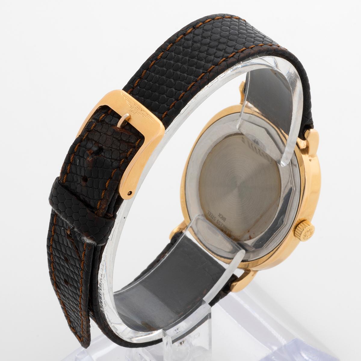 Longines Automatic King Hussein of Jordon Wristwatch. 20 Micron Gold Plating.. In Good Condition In Canterbury, England