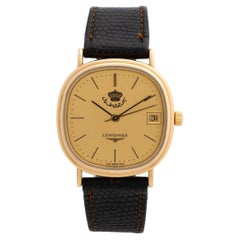 Longines Automatic King Hussein of Jordon Wristwatch. 20 Micron Gold Plating..