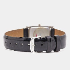 Longines Black Stainless Steel Diamond Leather Dolce Vita L5.502.0.51.2 Women's