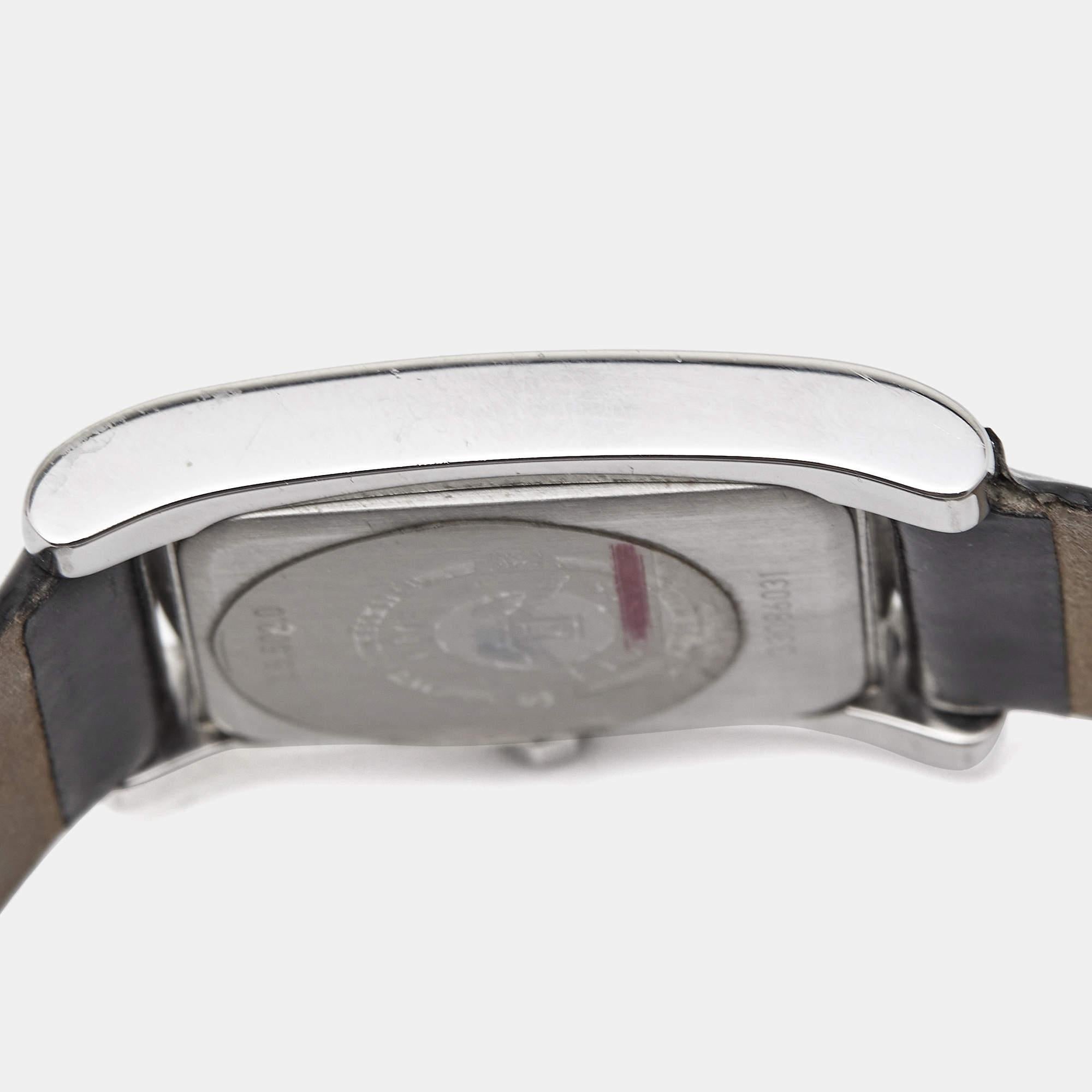 Longines Black Stainless Steel Diamond Leather Dolce Vita L5.502.0.51.2 Women's 1