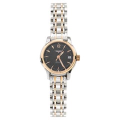 Longines Black Two Tone Stainless Steel The Saint-Imier Women's Wristwatch 26 mm