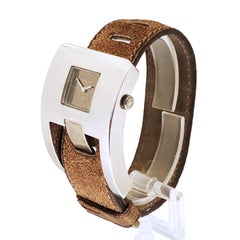 Longines by Serge Manzon Large Sterling Midcentury Buckle Watch Never Worn