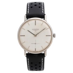 Longines Calatrava 'jumbo' 8048. 35mm Stainless Steel Case, Baton Indices, c1960