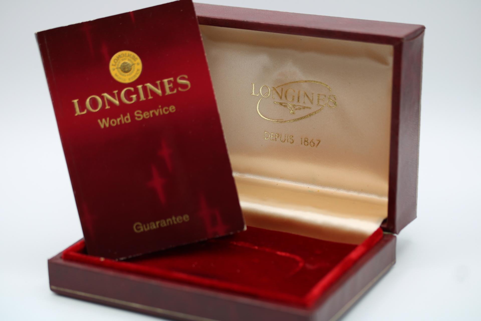 

This Longines Calatrava style 7839 is dated by the paperwork to October 1969 and comes with that original warranty paperwork, manual and box.

Operating from a Calibre 284 this is a manual wind Longines Calatrava that has been beautifully