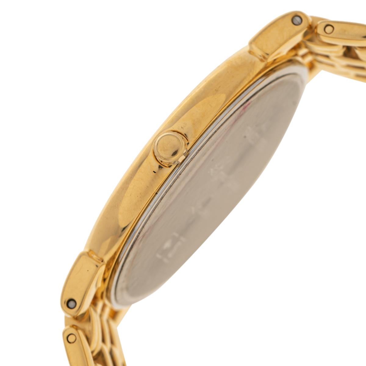  Longines Champagne plaqué or Grande Classique L56322 Montre-bracelet pour homme 33 mm Pour hommes 