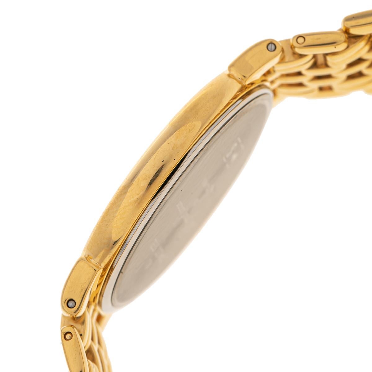 Longines Champagne plaqué or Grande Classique L56322 Montre-bracelet pour homme 33 mm 1