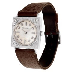 Longines Classic 14k White Gold Manual Wristwatch