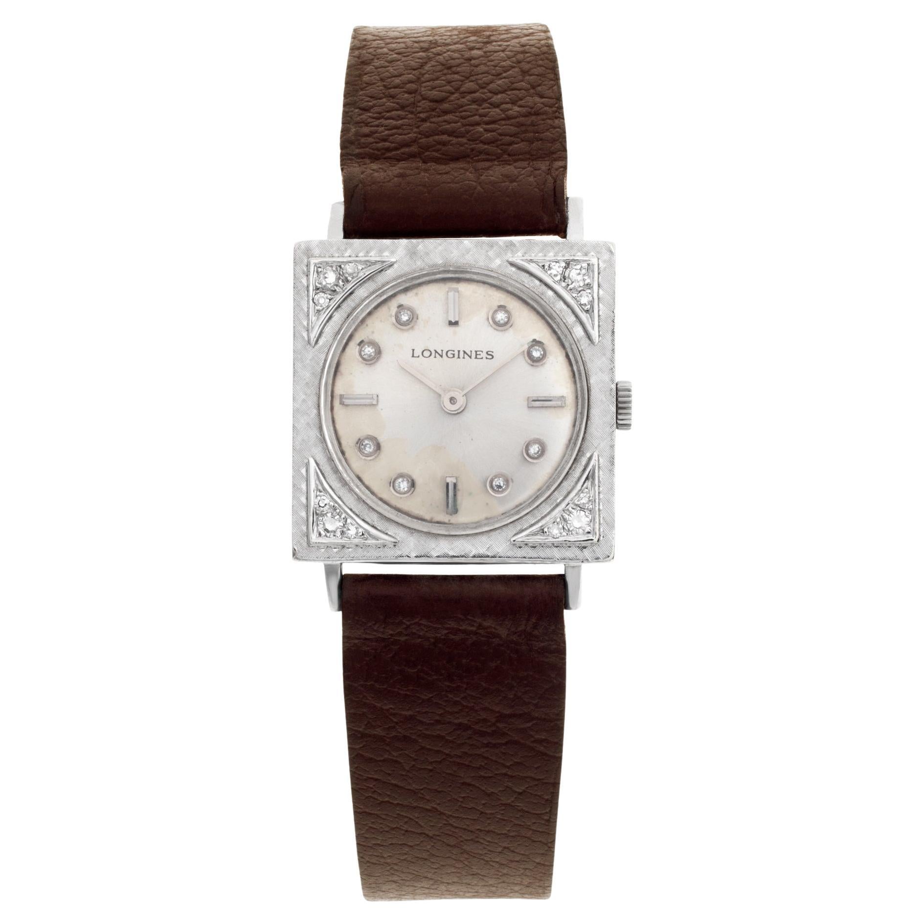 Longines Classic 14k White Gold Manual Wristwatch