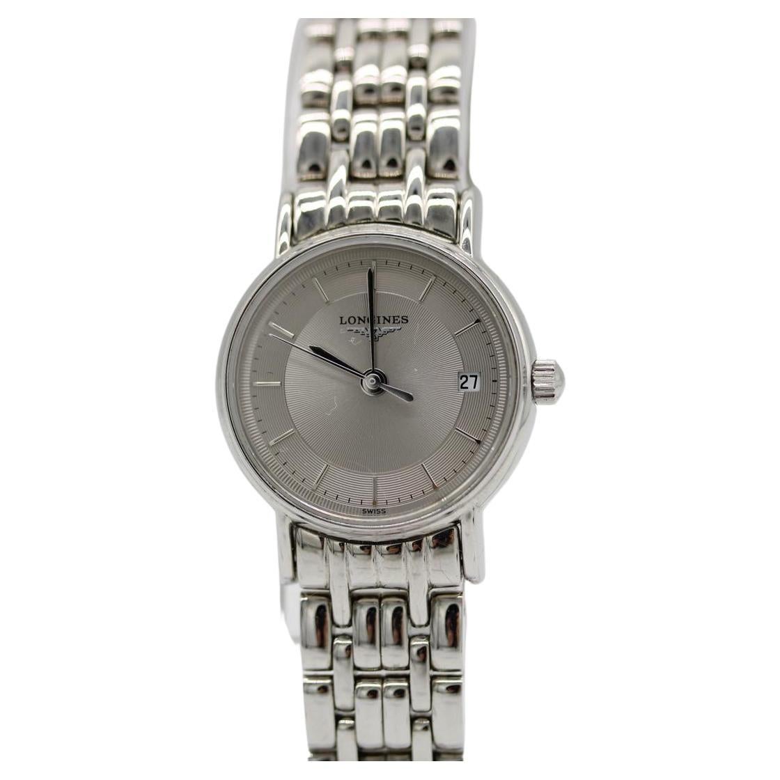 Longines Classique Présence - Ref. L4.220.4.11.6 - Quadrante argento - Quarzo - Donna