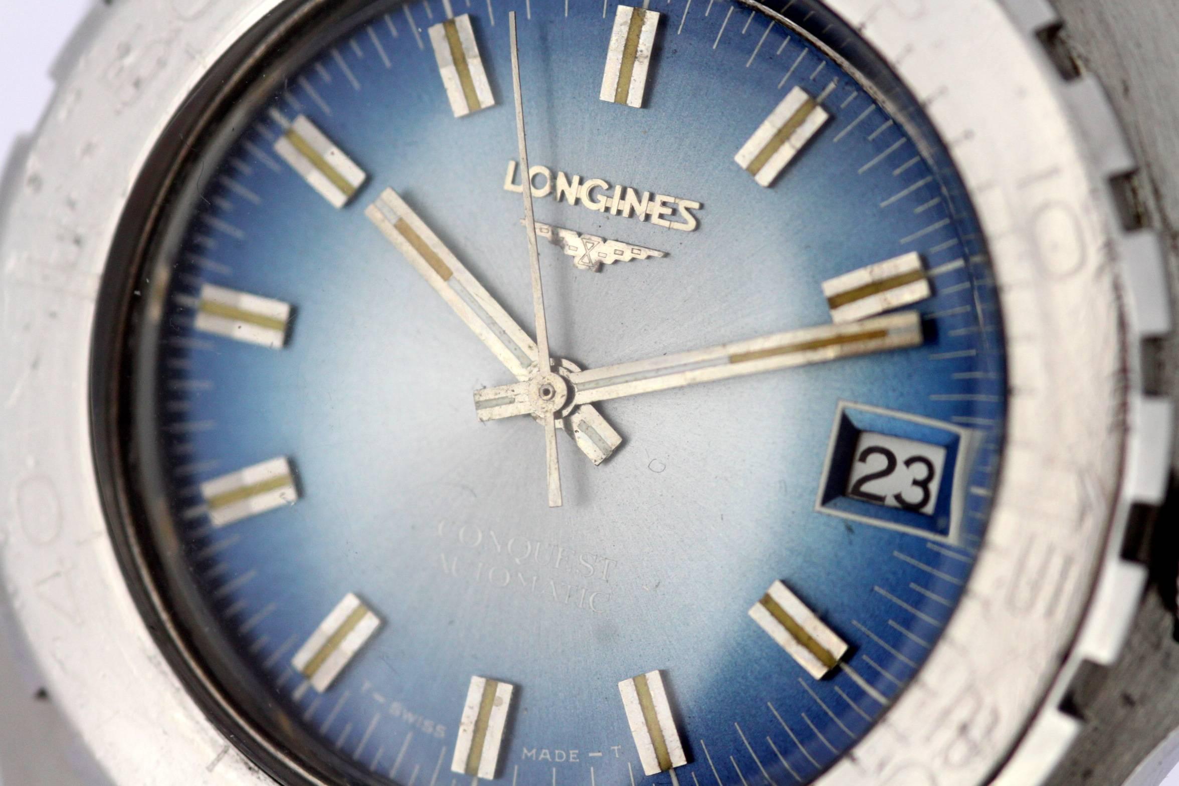 Longines Conquest, Automatic Wristwatch, circa 1970s In Good Condition In Braintree, GB
