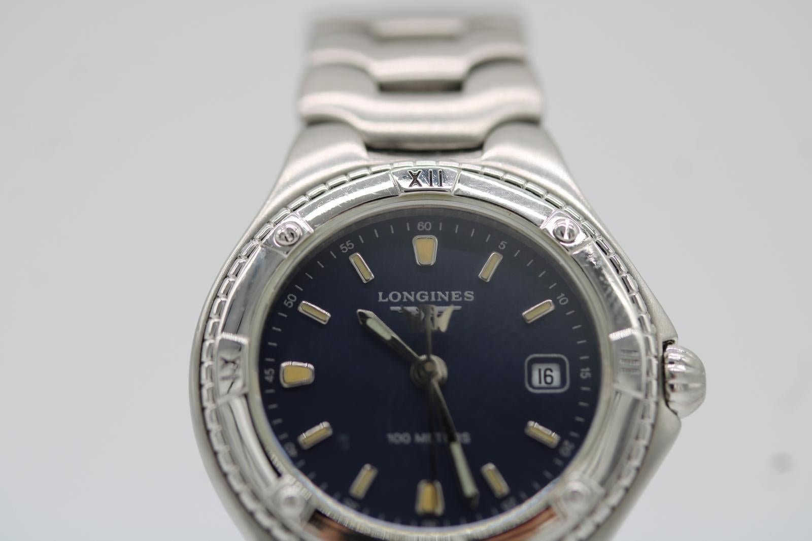 Longines Condit - Quadrante blu - 28mm - Ottime condizioni - Batteria fresca in vendita 6