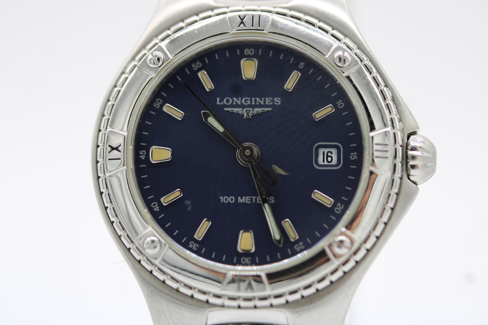 Longines Condit - Quadrante blu - 28mm - Ottime condizioni - Batteria fresca in vendita 8