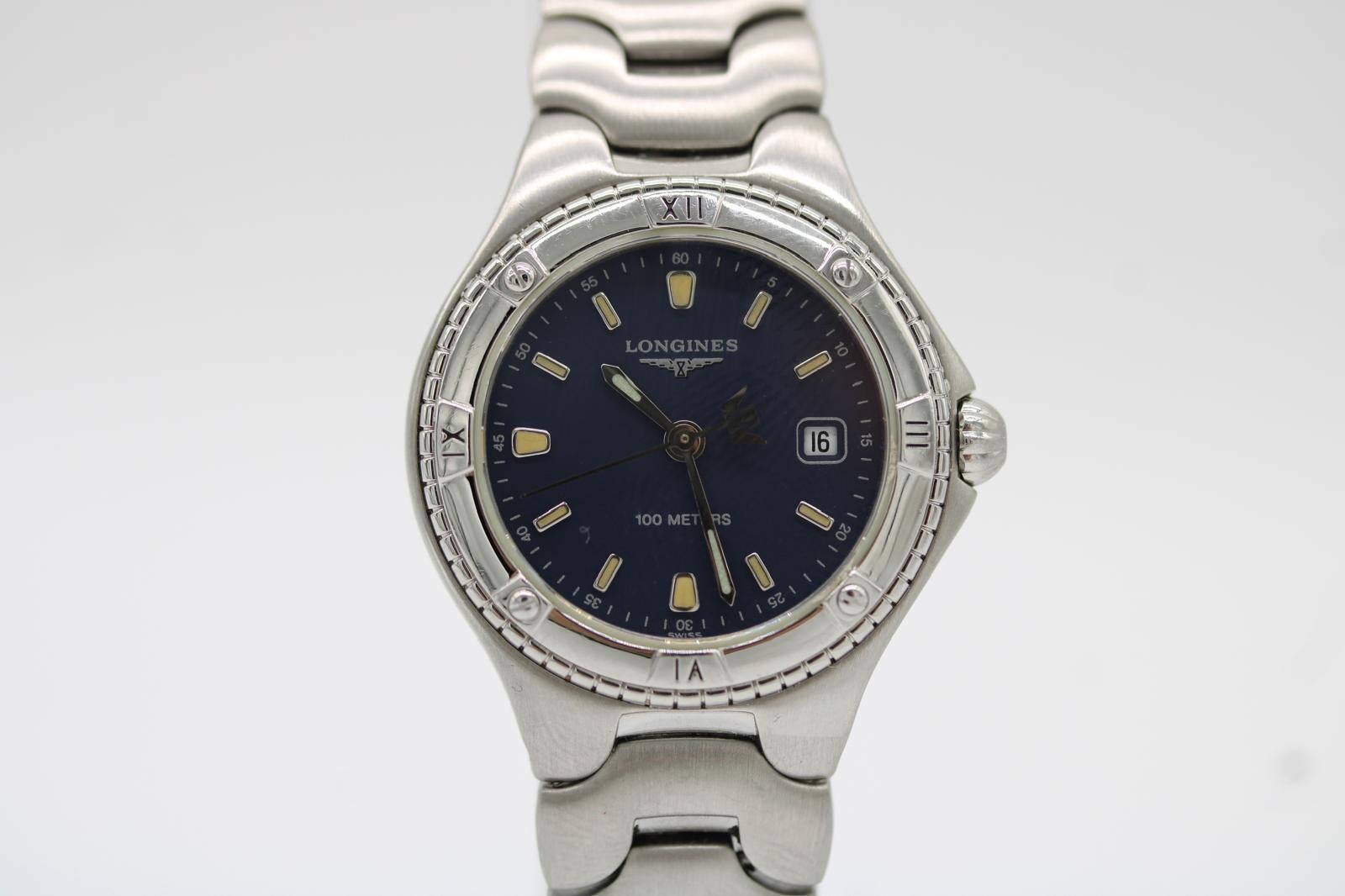 Longines Condit - Quadrante blu - 28mm - Ottime condizioni - Batteria fresca in vendita 2