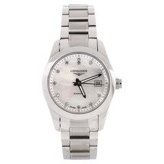 Longines Conquest Classic Automatic Watch Stainless Steel with Diamond Markers