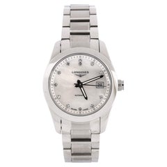 Used Longines Conquest Classic Automatic Watch Stainless Steel with Diamond Markers