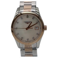 Longines Conquest Classic Mother of Pearl Diamond Dial 34mm Ref. L2.386.3.87.7