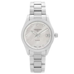 Used Longines Conquest Classic Steel MOP Dial Automatic Ladies Watch L2.385.4.87.6
