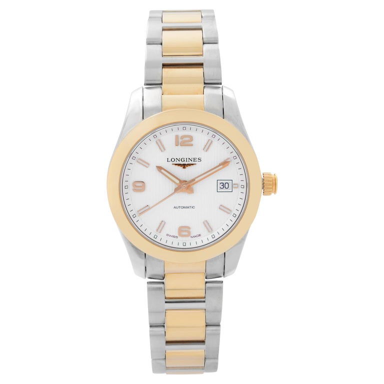 Longines Conquest Classic Steel Silver Dial Automatic Ladies Watch  L2.285.5.76.7 For Sale at 1stDibs