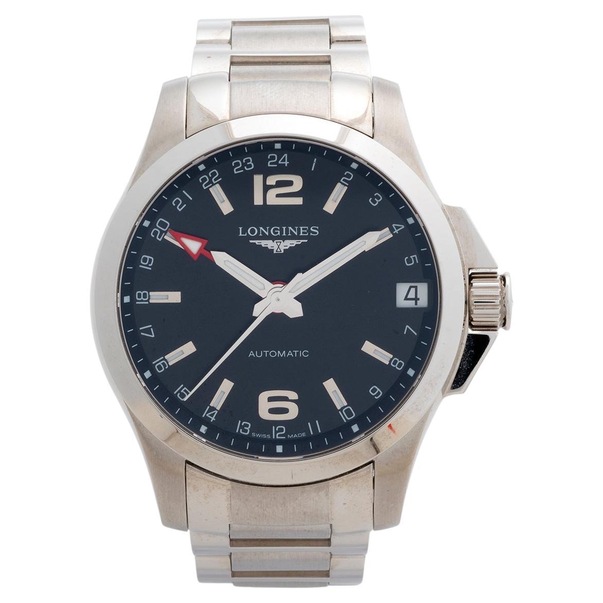 Longines Conquest GMT Rare Ref (L36874566). Auto Movement, 41mm Case, Full Set.