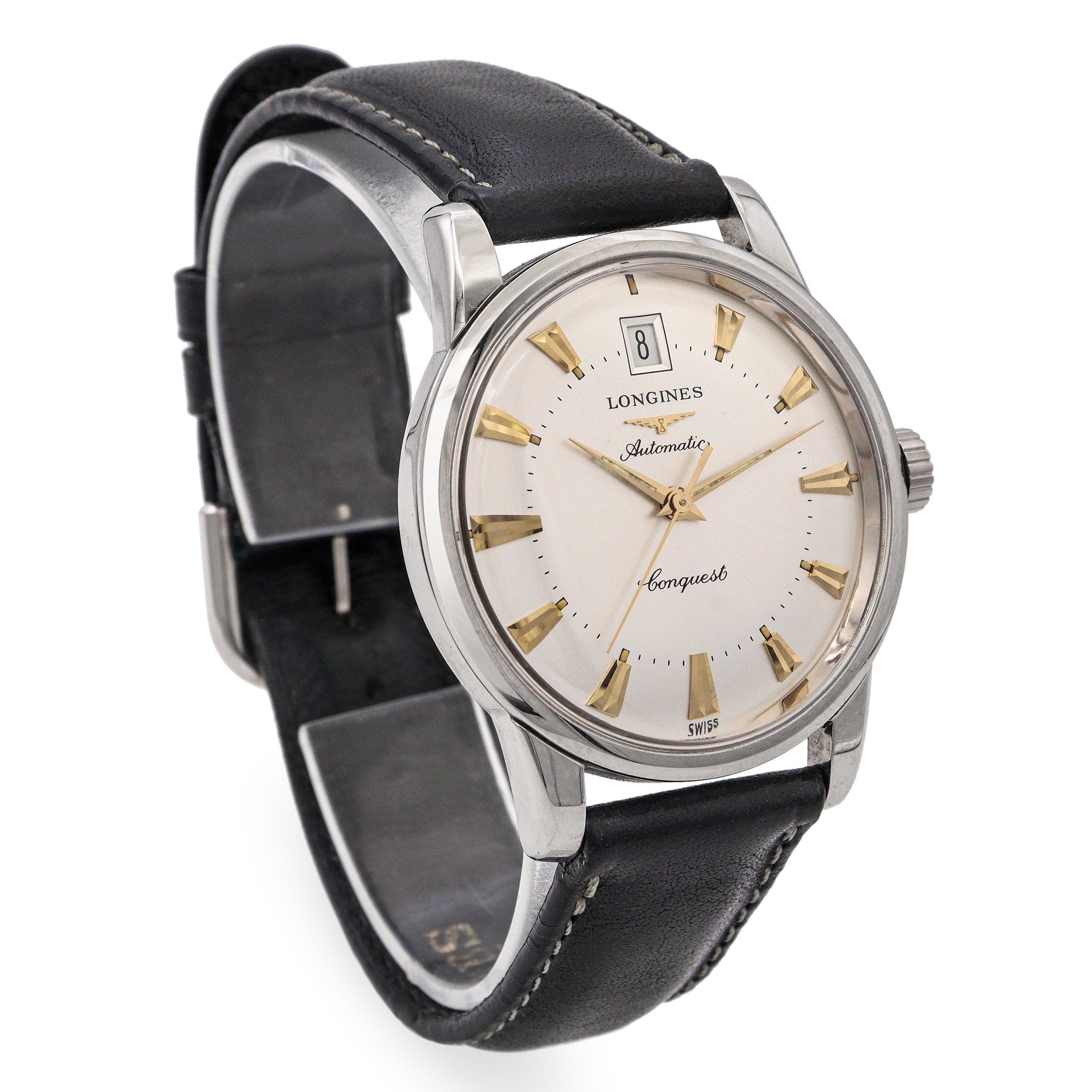 Longines Conquest Heritage Edelstahl Datum Automatik Herrenuhr Ref.L16114 im Angebot 1