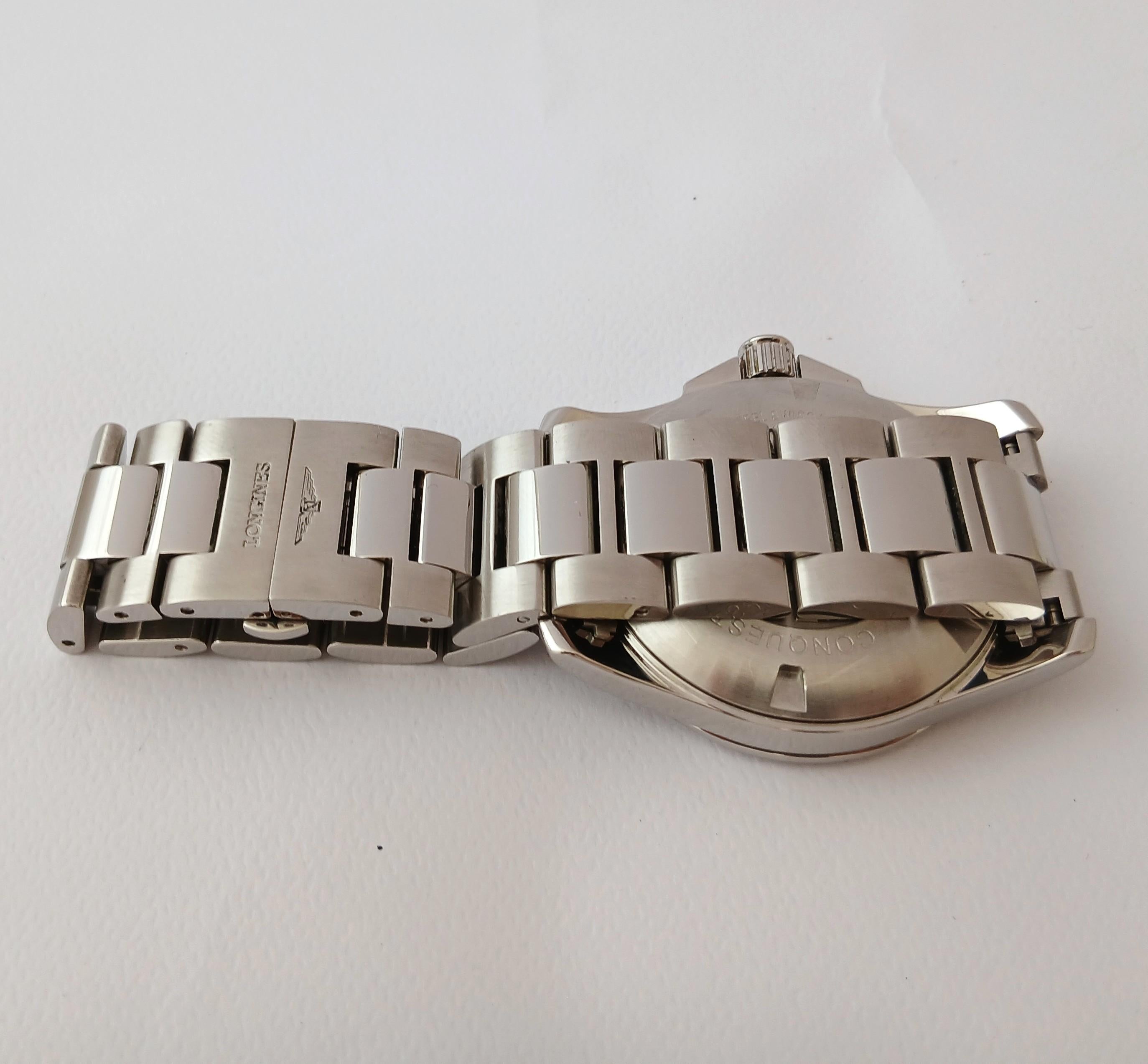 Reloj de caballero Longines Conquest L3.760.4 Esfera azul 43mm Acero en venta 6