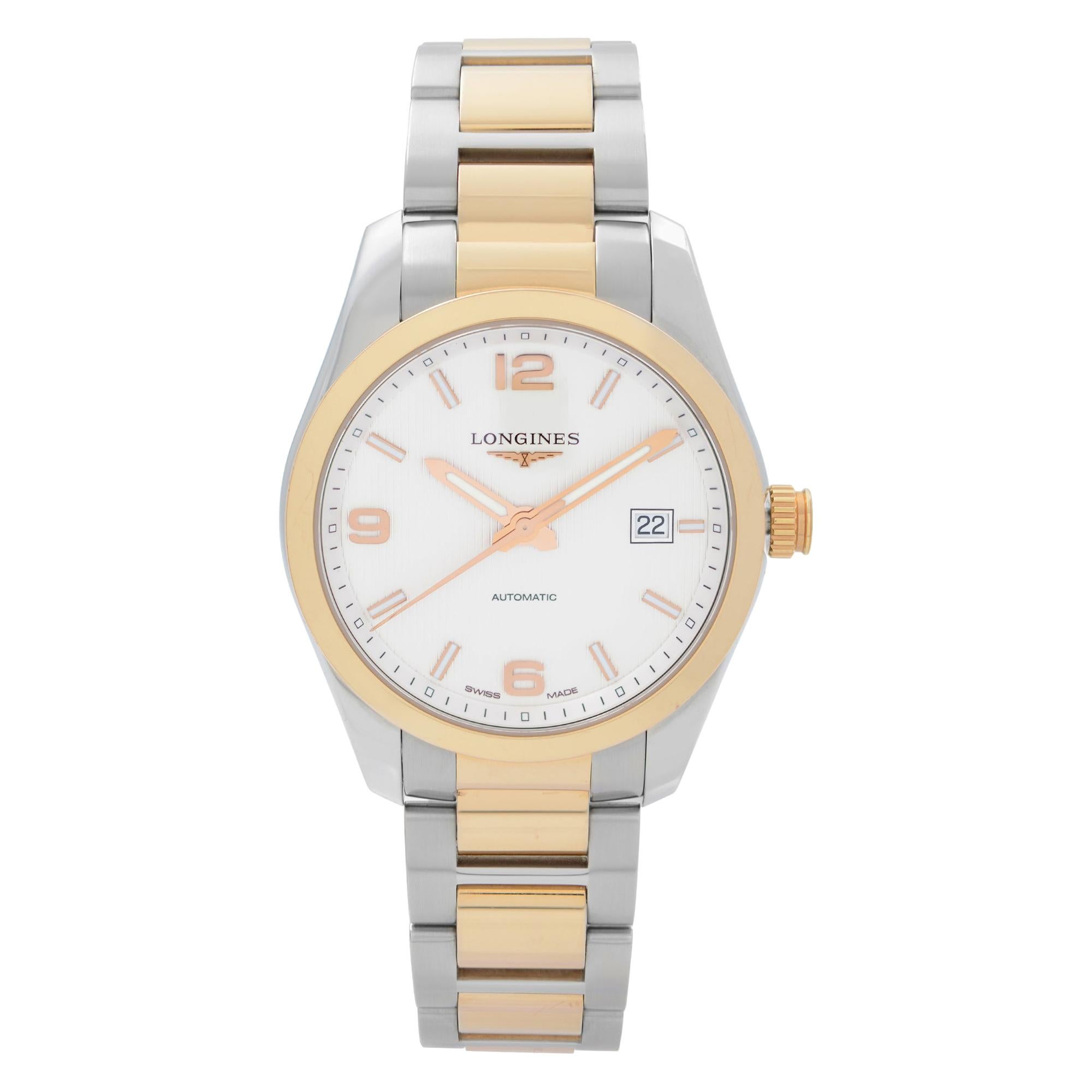 Longines Conquest Two-Tone Steel White Dial Automatic Mens Watch L2.785.5.76.7