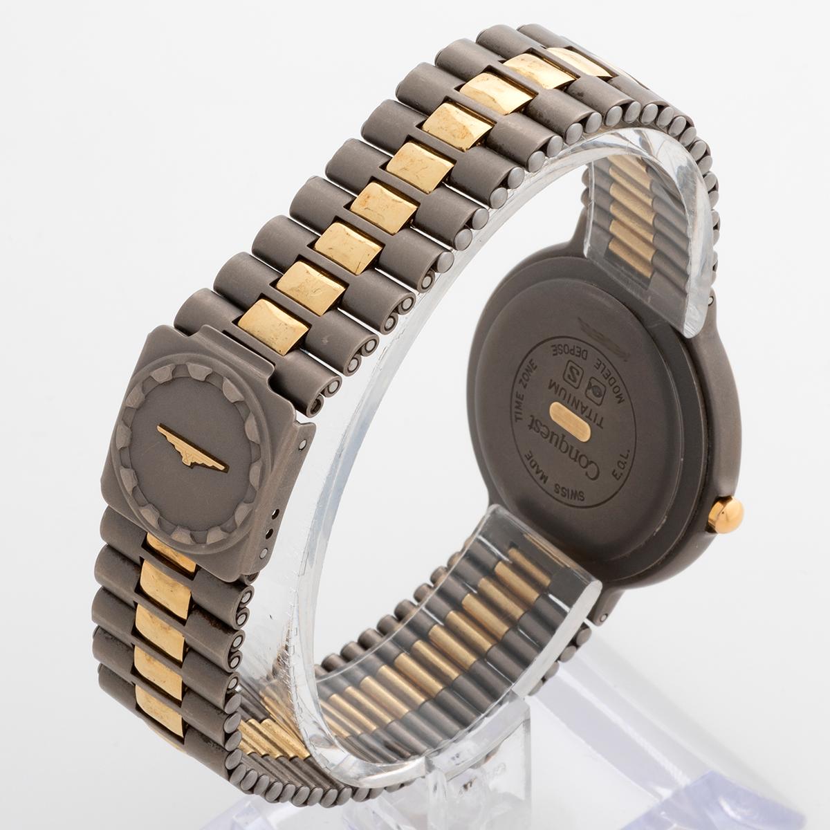 Women's or Men's Longines Conquest VHP (very high precision) TI Ref 21470.91. Titanium, c 1990