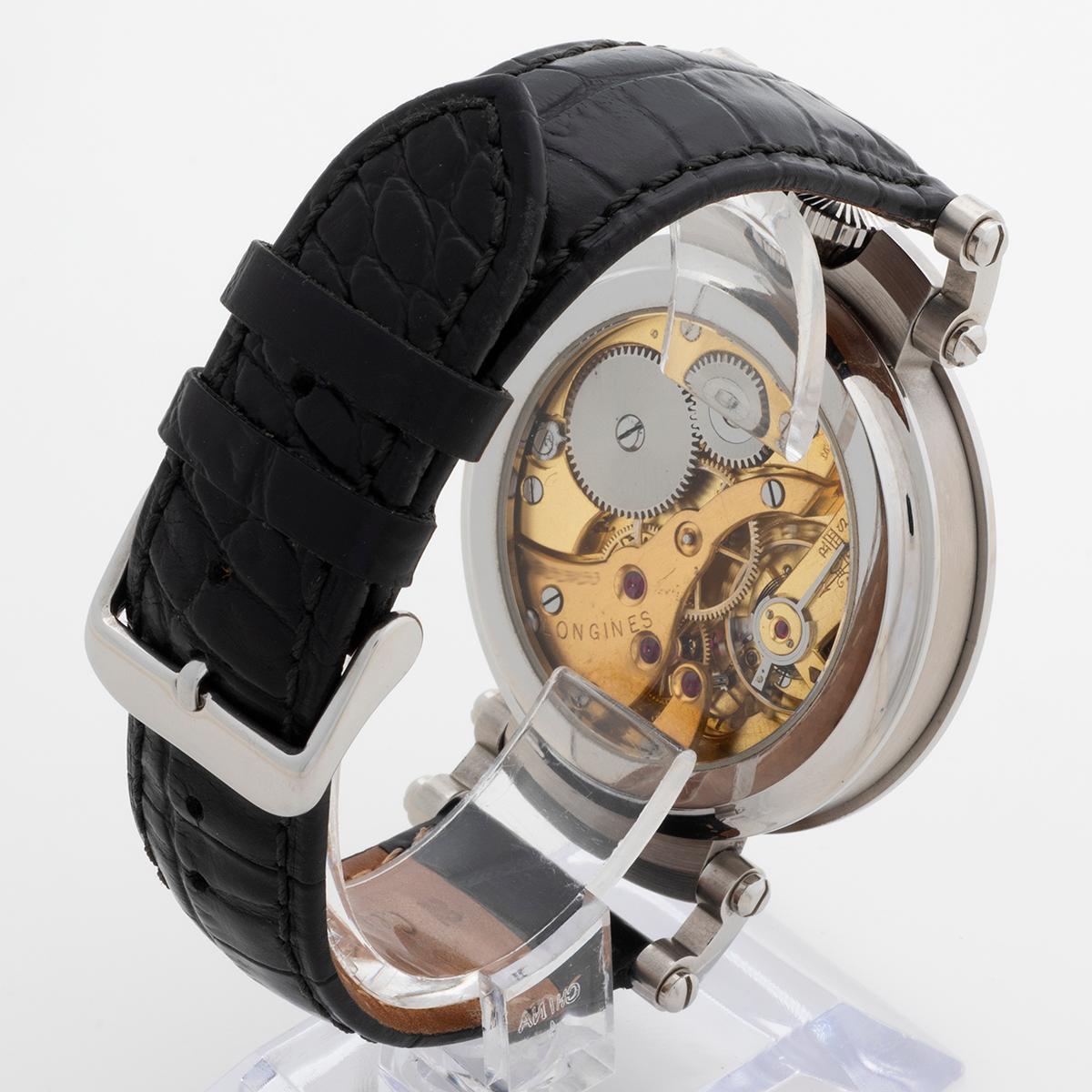 Women's or Men's Longines Conversion Pocket Watch, Exhibition Caseback, Year 1990. For Sale