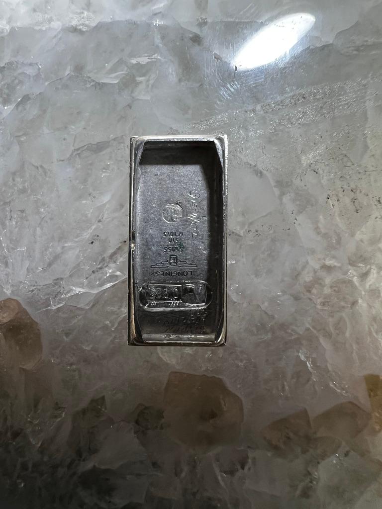 Montre manchette Longines Argent et Vermeil en vente 2