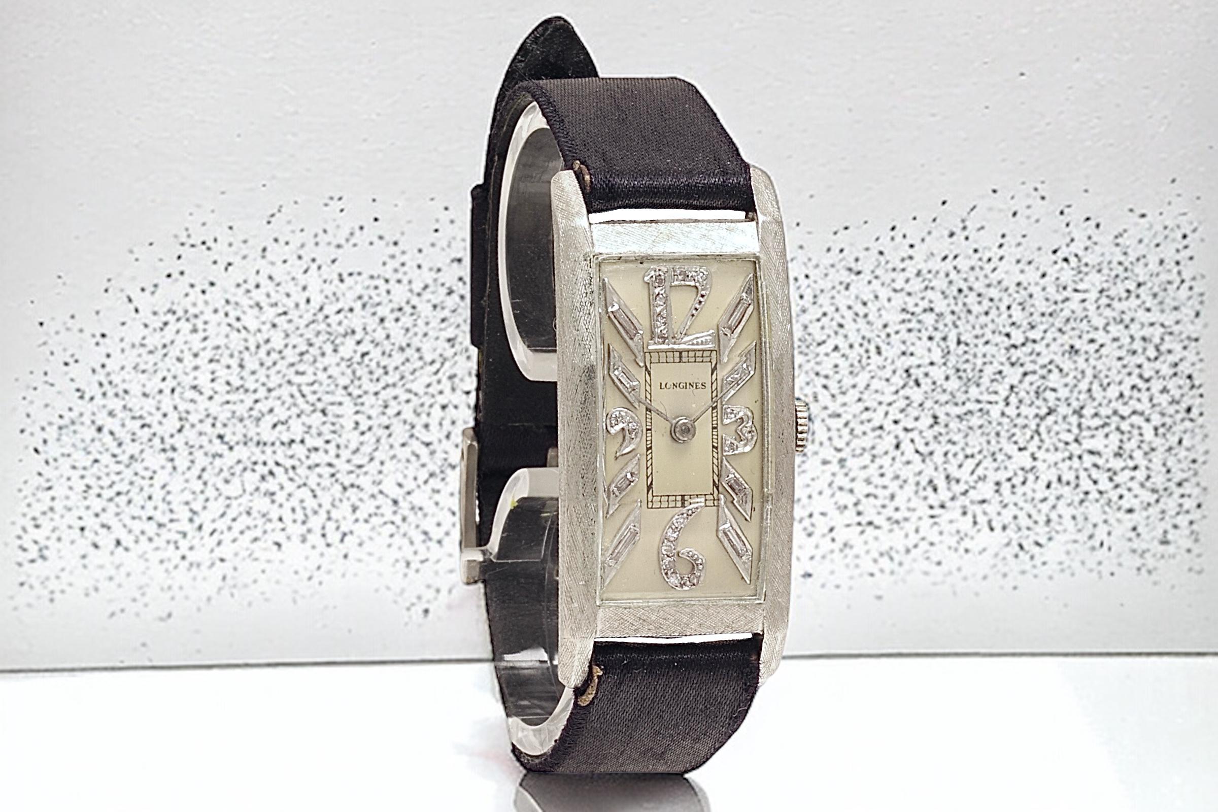 Longines Curvex Platinum Cal. 9L Collectors Wrist Watch For Sale 3