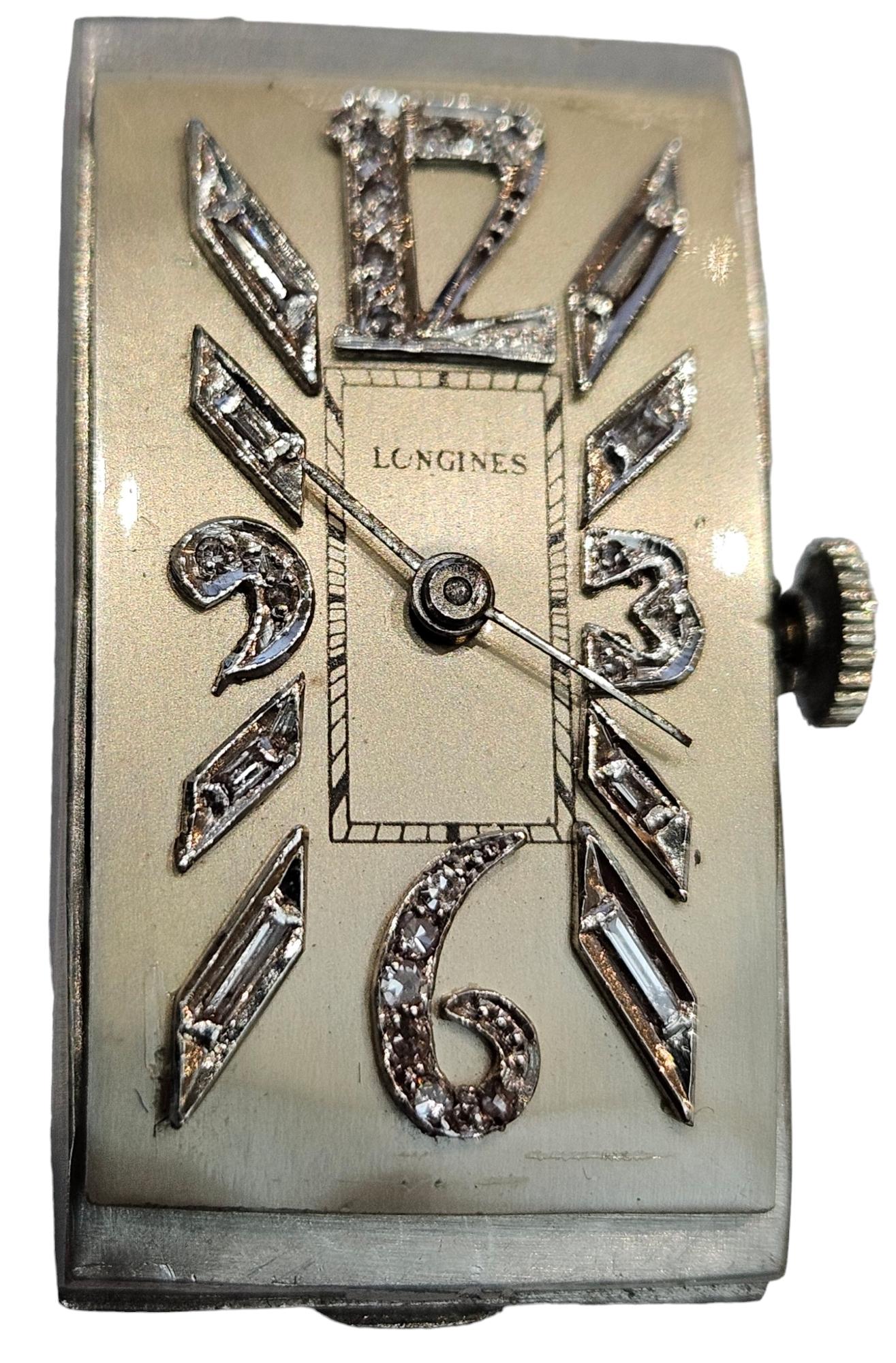 Longines Curvex Platinum Cal. 9L Collectors Wrist Watch For Sale 5