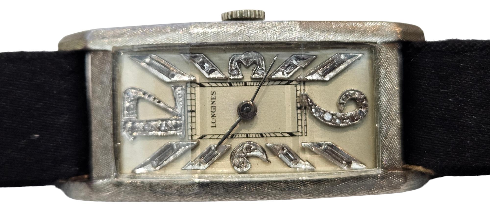 Longines Curvex Platinum Cal. 9L Collectors Wrist Watch For Sale 9