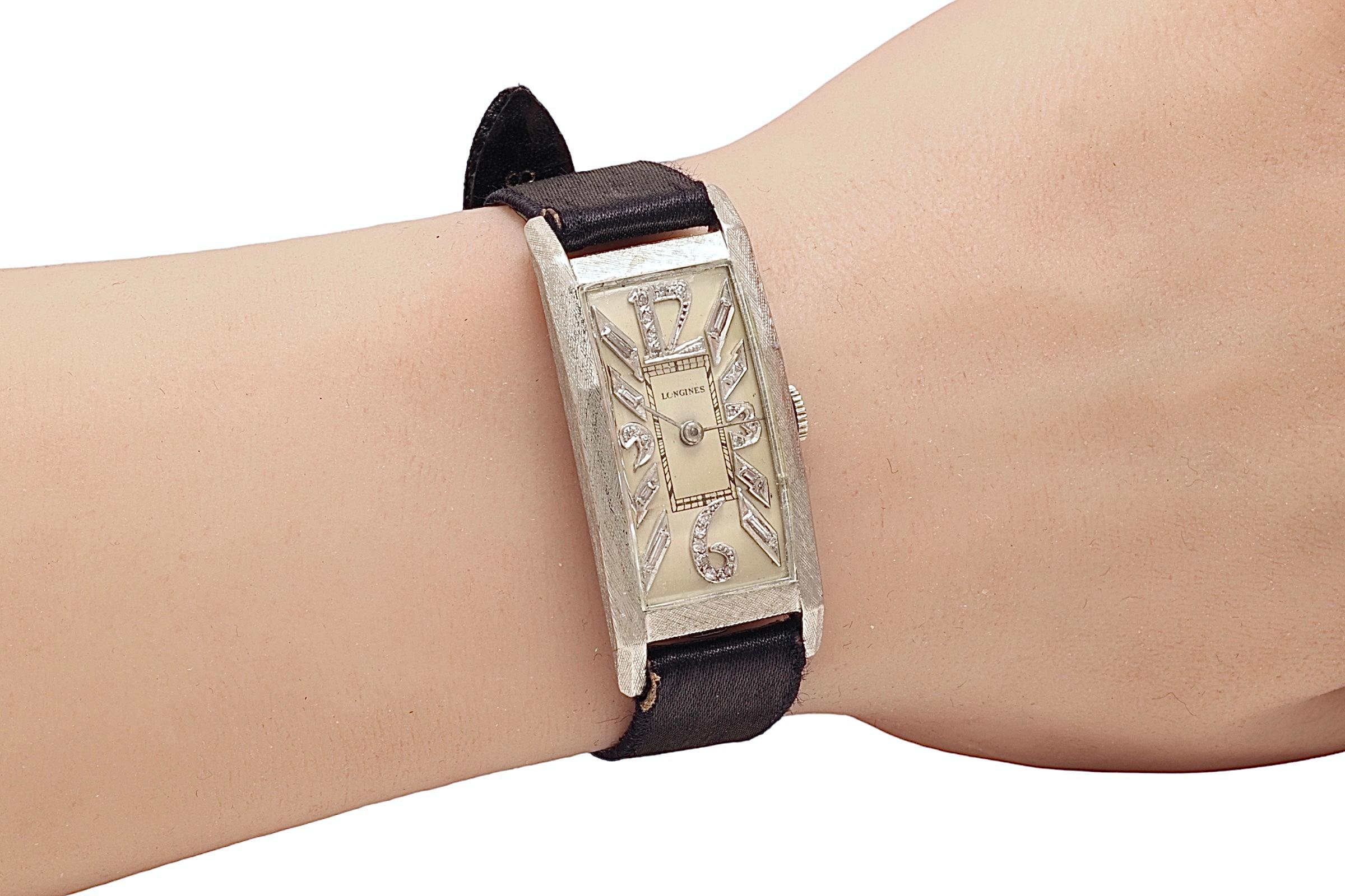 Longines Curvex Platinum Cal. 9L Collectors Wrist Watch For Sale 1