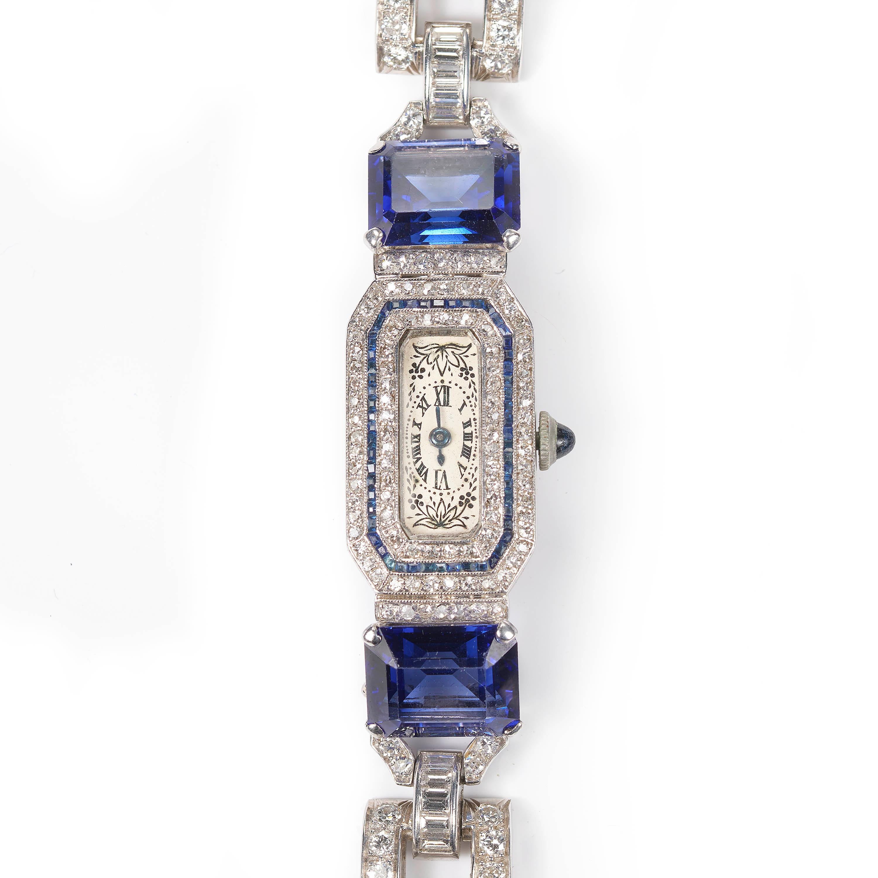 Brilliant Cut Longines Diamond Cocktail Wristwatch, Circa 1950 For Sale