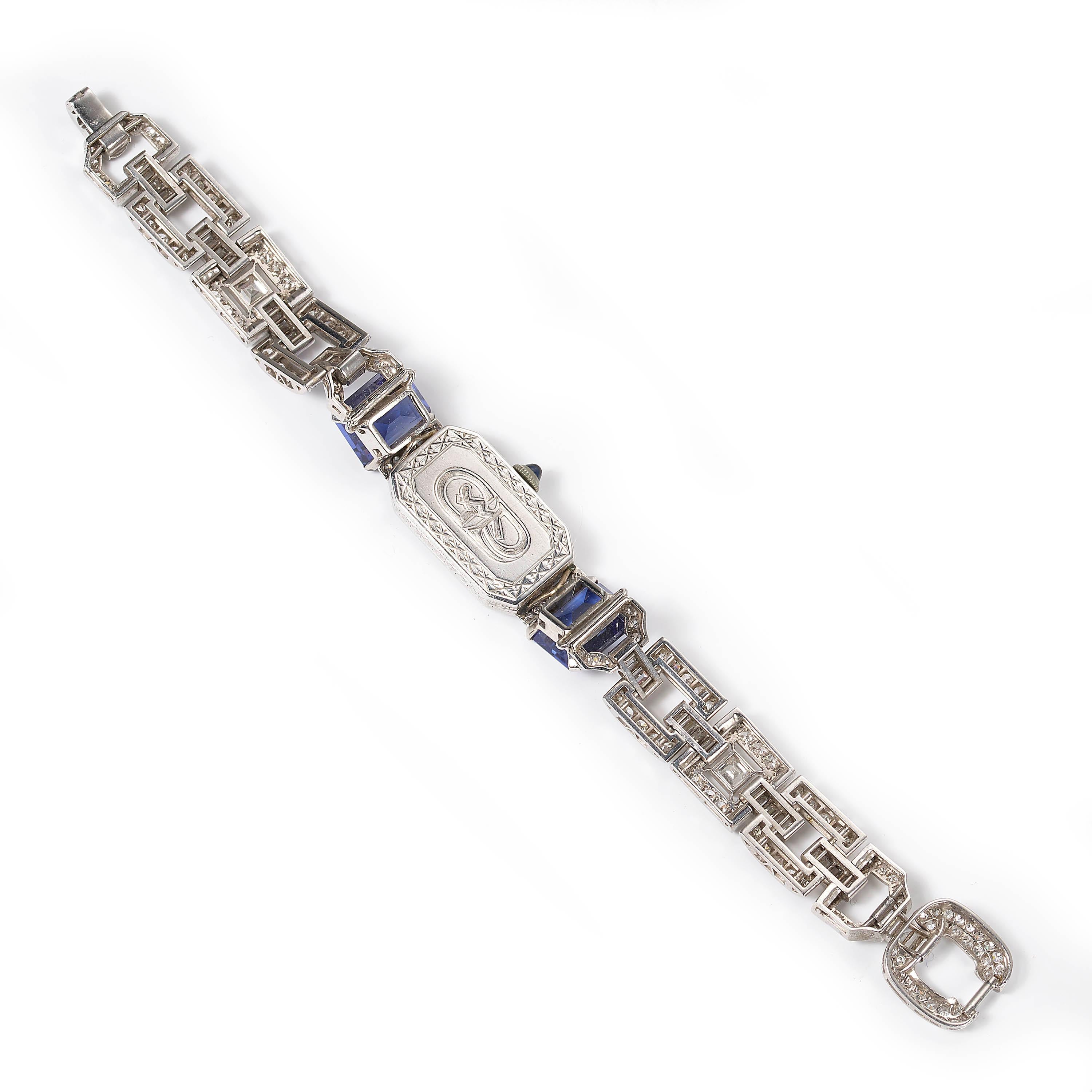 Longines Diamond Cocktail Wristwatch, Circa 1950 For Sale 1