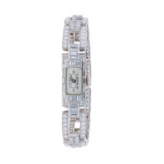 Longines Diamond Vintage Ladies Wristwatch - Platinum 6.50ctw One Year Warranty