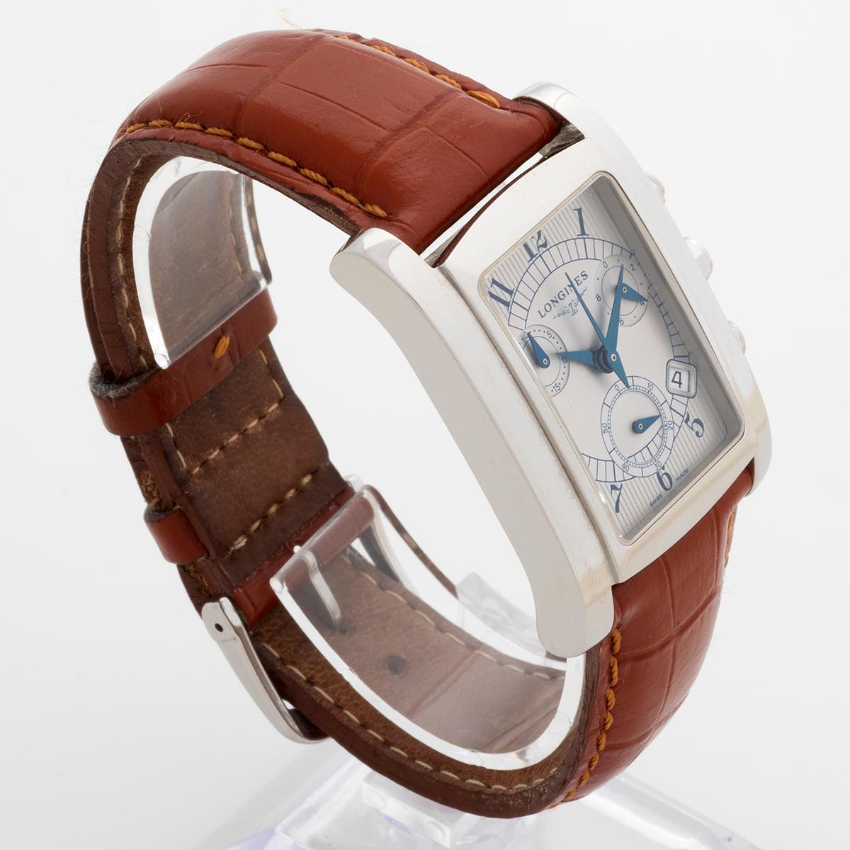 Longines Dolce Vita Cronógrafo Rojo L5.656.4. Tanque / Caja de estilo Art Déco. Y2003 en Bueno estado para la venta en Canterbury, England