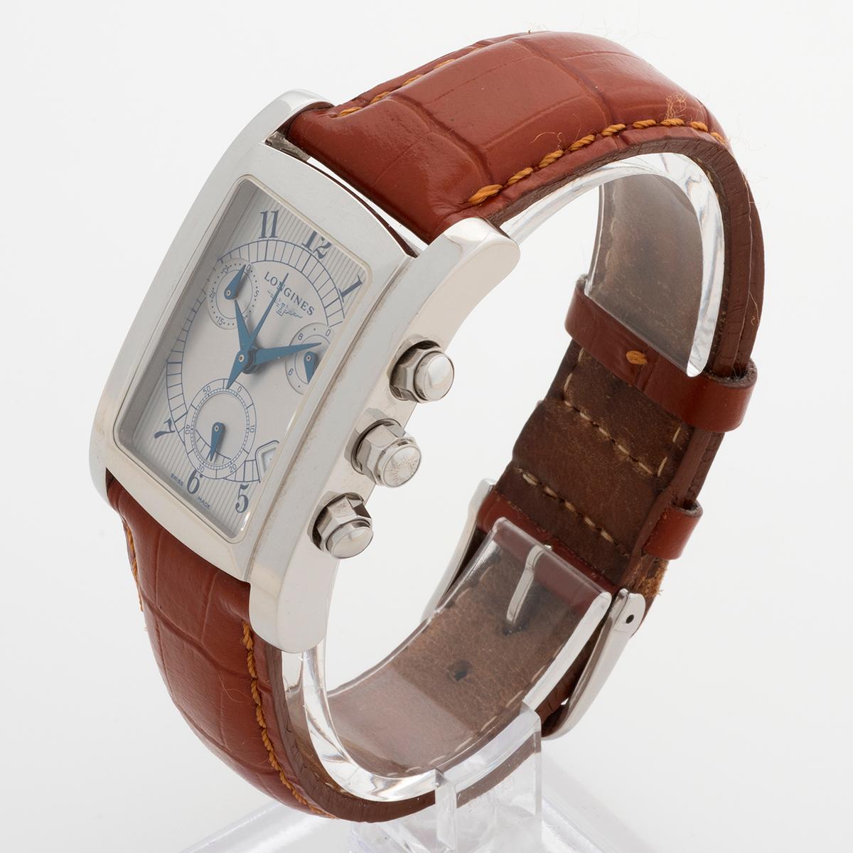 Femenino o masculino Longines Dolce Vita Cronógrafo Rojo L5.656.4. Tanque / Caja de estilo Art Déco. Y2003 en venta