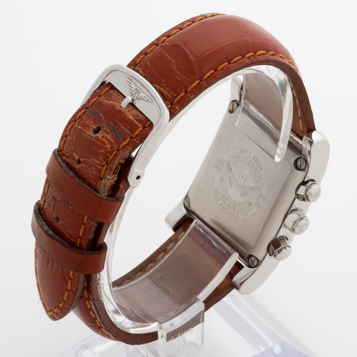 Longines Dolce Vita Cronógrafo Rojo L5.656.4. Tanque / Caja de estilo Art Déco. Y2003 en venta 1