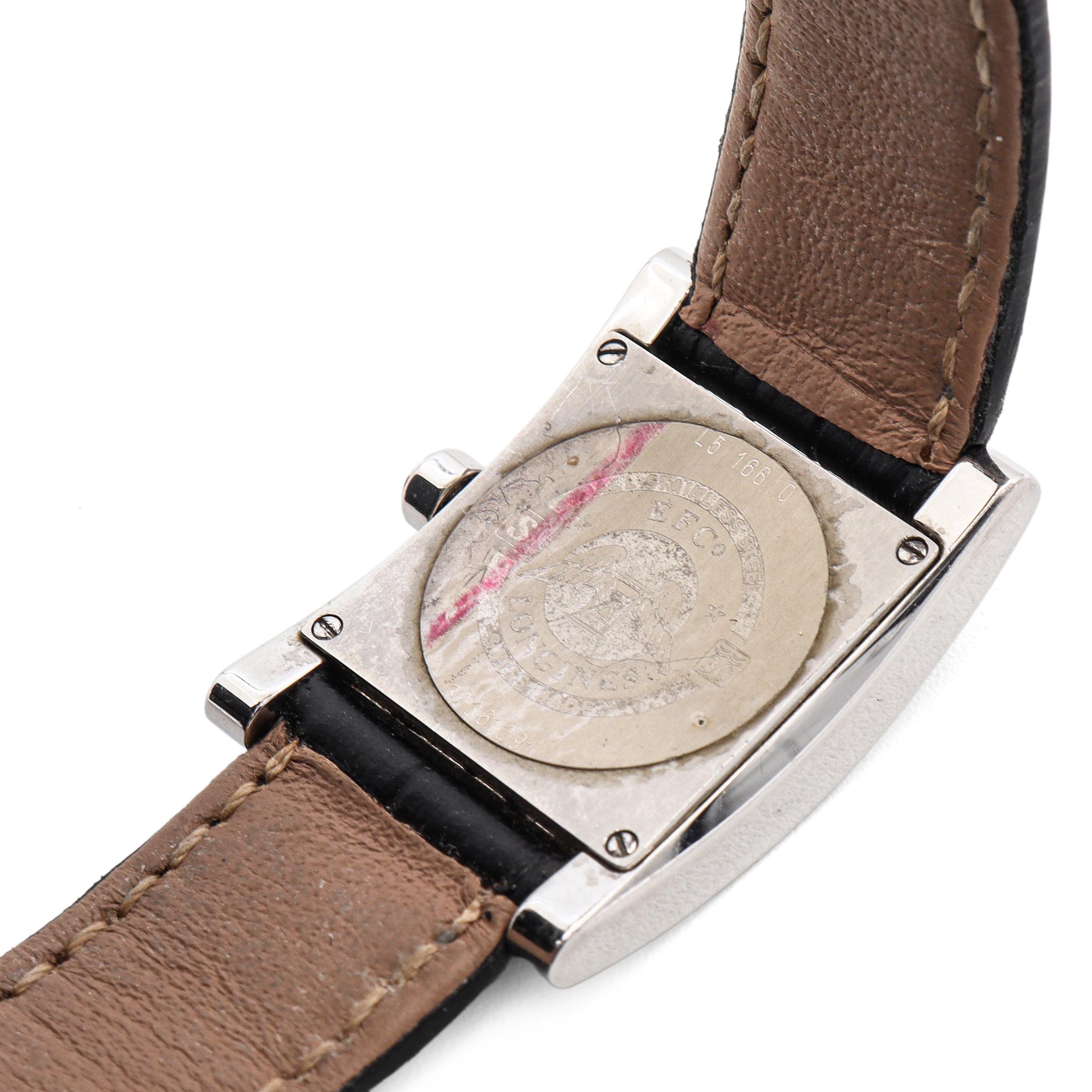 Longines Dolce Vita Diamant Lünette Schwarzes Zifferblatt Quarz Damenuhr im Angebot 1