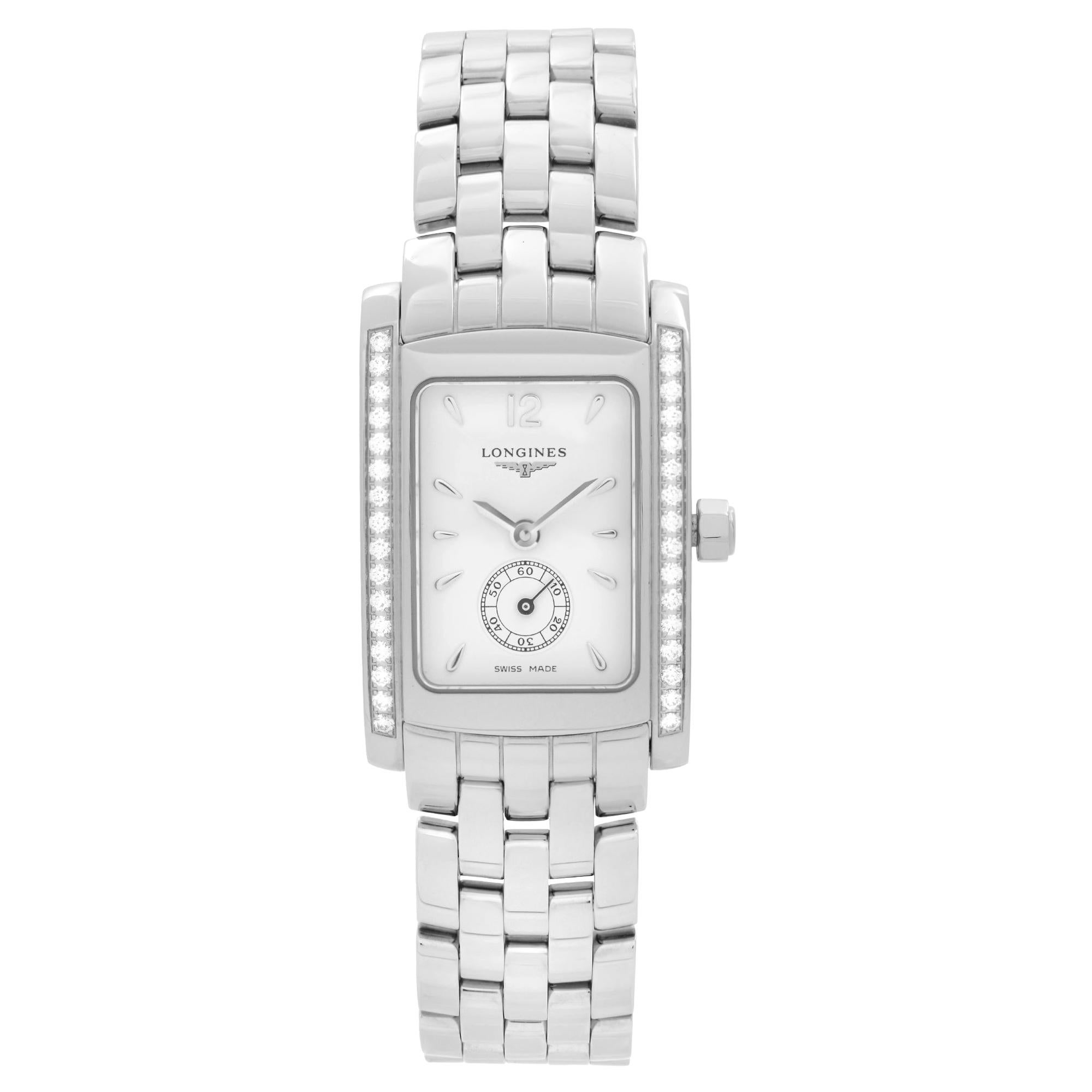 Longines Dolce Vita Diamond Bezel White Dial Quartz Ladies Watch L5.155.0.16.6